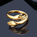 New Accessories Two Hand Hug Couple Adjustable Rings Open Hug Ring