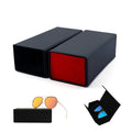 2025 Logo Customization Pvc Glasses Box Inside Velvet Folding Custom Sunglasses Case Pouch Foldable Eyeglass Case