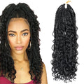 14 Inch River Boho Box Braid With Curly End River Boho Box Braid With Curly End Bohemian Messy Box Braids