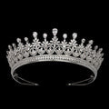 Wedding Copper CZ Crown Miss World Round Crown Bridal Jewelry High Quality Party Tiara Accessories for Women BC6608
