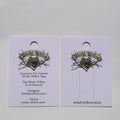 Premium 400gsm White Cardstock Jewelry Display Cards Custom Printing Luxury Packaging Solutions for Designer Jewelry Brands