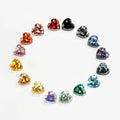 Goldleaf Wholesale Loose Gemstone Heart Shape Color Moissanite Stone GRA Report VVS Clarity Loose Moissanite Diamond