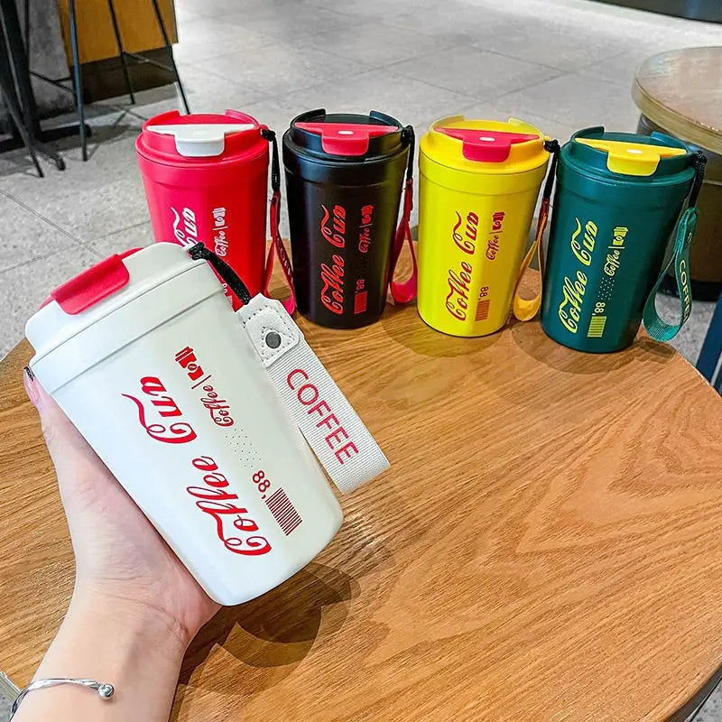 China Supplier Double-layer Stainless Steel Travel Cup Vacuum Insulated Coffee Cup with Flip Lid