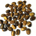 Jewelry Making Natural Tiger Eye Stone 13x18MM Smooth Oval Shape Flat Back Loose Gemstone Tiger Eye Cabochon