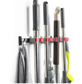 Self-Adhesive Wall Mount Mop and Broom Holder Home Kitchen Organization and Cleaning Tool Storage Rack