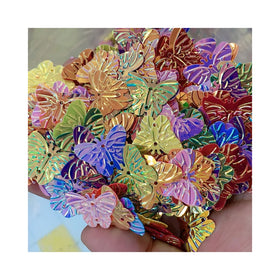Large Iridescent Butterfly Sequins With 2 Holes PVC Paillette for Sewing Wedding Women Garment DIY Accessories