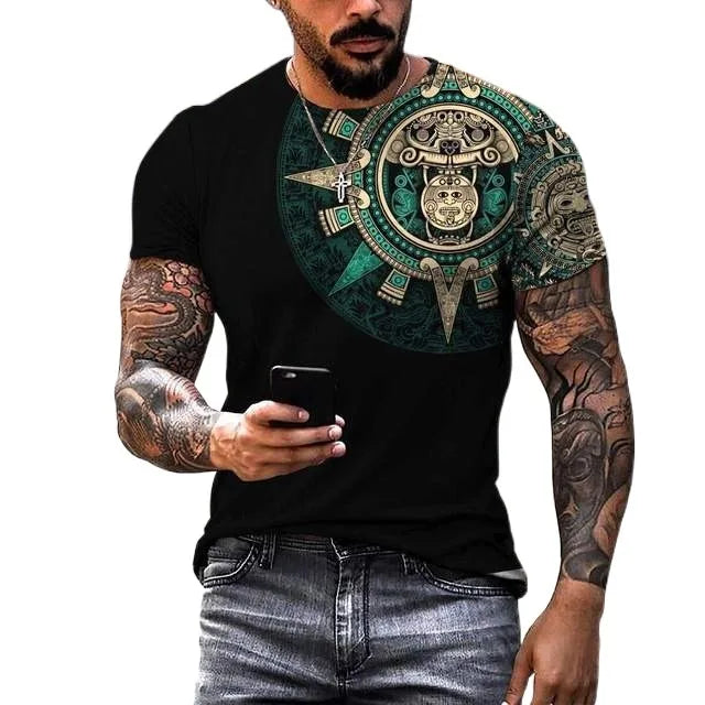 Fitspi Hot Sale Men T-Shirt European American Spring Summer New Street Hip-Hop T Shirt Casual Round Neck Short Sleeves