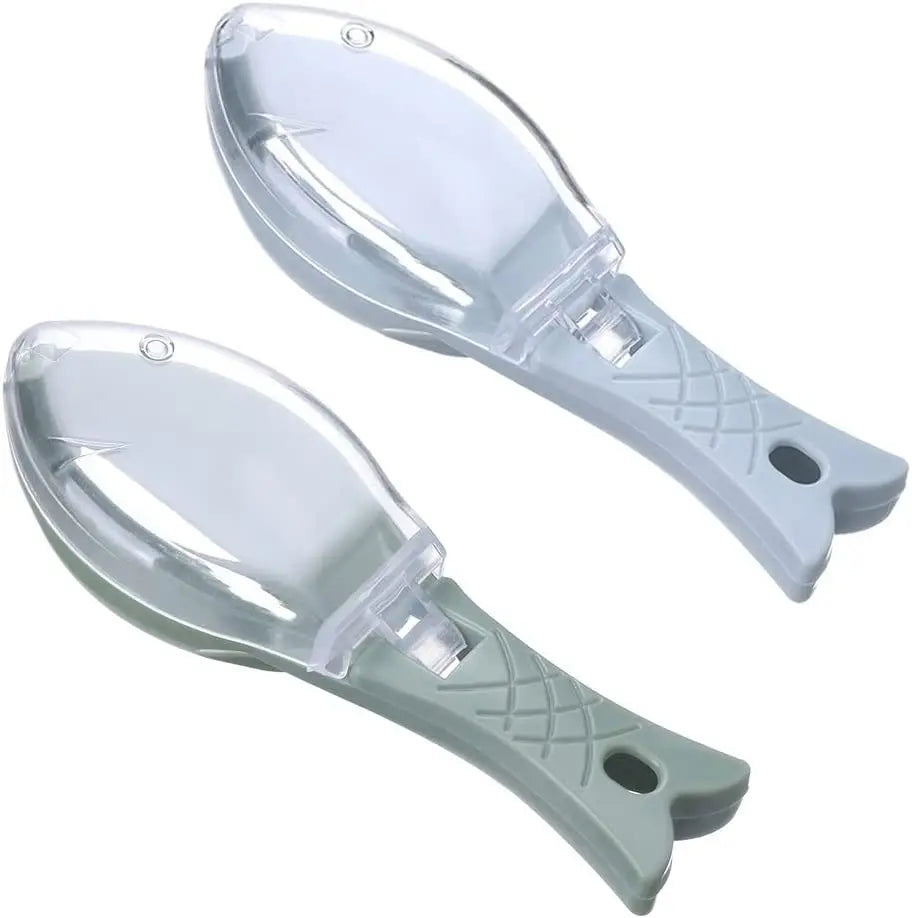 Kitchen Tools Fish Skin Graters with Plastic Handle Fish Cleaning Peeler Scaler Scraper