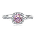 Luxury Style Round Brilliant Cut VVS1 Moissanite S925 Sterling Silver Wedding Ring Factory Priced Fine Jewelry