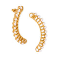 China Manufacturer Wholesale Quality Beads Stainless Steel Gold Plated Earrings for Women