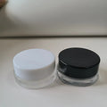 Custom Logo Cosmetic Packaging Containers Empty Round 5G 10G 15G 20G 30G Clear Frosted Cream Glass Jars With Lids
