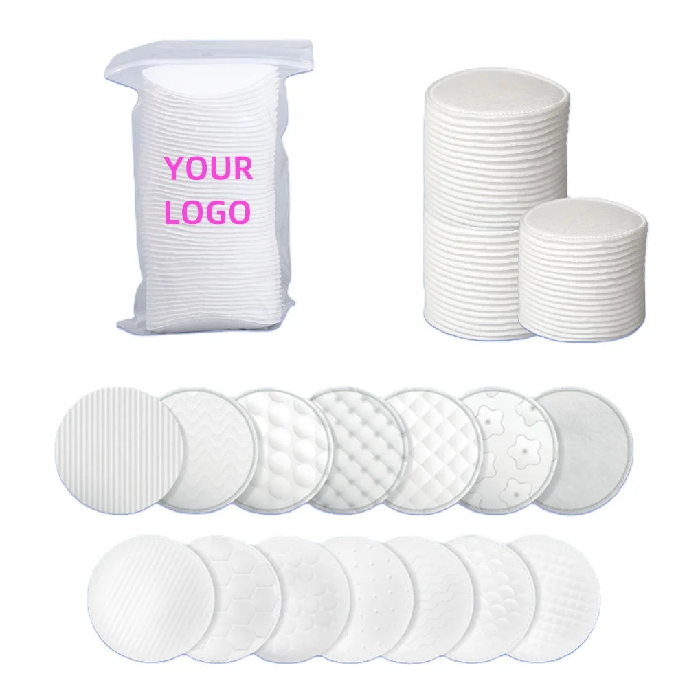Hypoallergenic Lint-Free 100% Pure Cotton Pads Cotton Rounds for Face Makeup Remover
