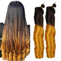 Wholesale Golden Synthetic Fiber Crochet Braids Hair Spiral Spanish Curl Hair Braids Extensions French Curl Hair for Braids