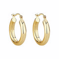 Popular Wholesale Thick Earrings Hoops Environmental Friendly Woman 18K Gold Plated Hollow Chunky Hoop Earrings
