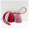 Luxury Pu Leather Tassel Keychains for Handbag Mini Bag Charms Accessories Decoration