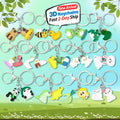 Personalized Cute Animals 3D Keychain Gifts Pvc Rubber Rings Wholesale Manufacturer Designer Decor Custom Keychain Ornaments