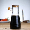 Glass Oil Pot Leak Proof and Measurable Soy Sauce Bottle Vinegar Bottle Small Oil Bottle Oil tank Household Kitchen Supplies