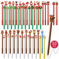 In Stock Plastic Custom Christmas Tree Gift Quick-Dry Eco-Friendly Gel Ink Pen with Custom Logo