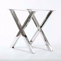 WEKIS China Table Legs Factory Manufacturer X Shape Stainless Steel Leg for Coffee and Dining Table