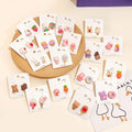 SC Popular Cute Acrylic Rabbit Earrings Cartoon Candy Doughnut Strawberry Ice-cream Earrings Cat Bear Earrings to My Dauther