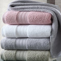 5 Star Hotel Towels White Custom logo Bathroom 100% Cotton Face Hand Bath Hotel Towel Set
