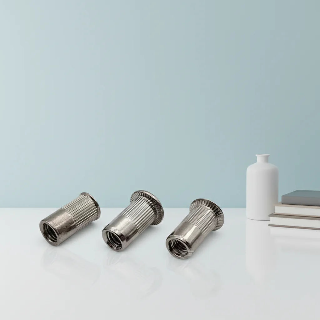 M5M6M8 Stainless Steel SUS304 Rivrting Nuts Threaded Flat Head Rivet Insert Rivnuts 1/4-20UNC Blind Rivet Nut for Healthcare