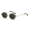 2025 New Retro Lunettes De Soleil Lightweight Metal Sunglasses Steampunk Small Round Metallic Plastic Fashion Sunglasses