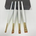 Eyebrow Eyelash Brush Eyebrow Mascara Brush with Opp Bag White Eyebrow Brush