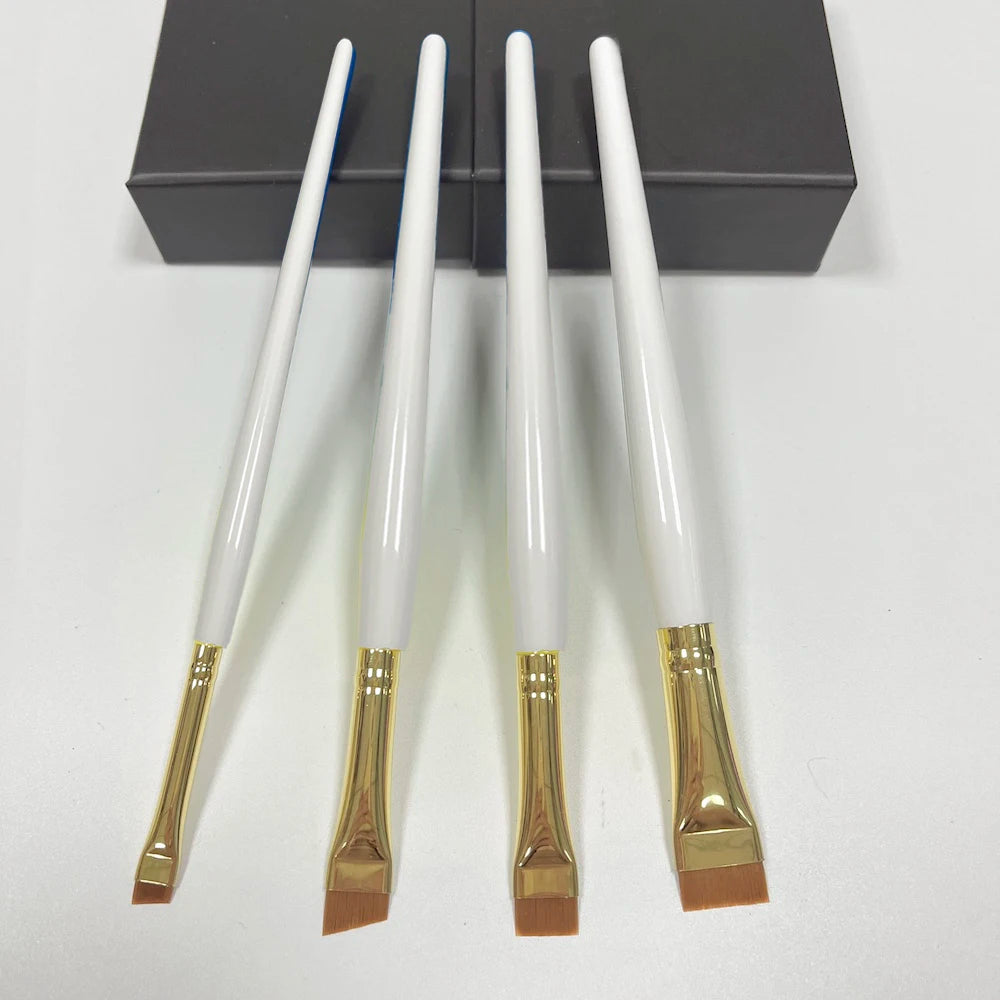 Eyebrow Eyelash Brush Eyebrow Mascara Brush with Opp Bag White Eyebrow Brush