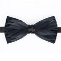 High-end Men's Wedding Formal Tuxedo Bowtie Adjustable Length Satin Black Bow Tie