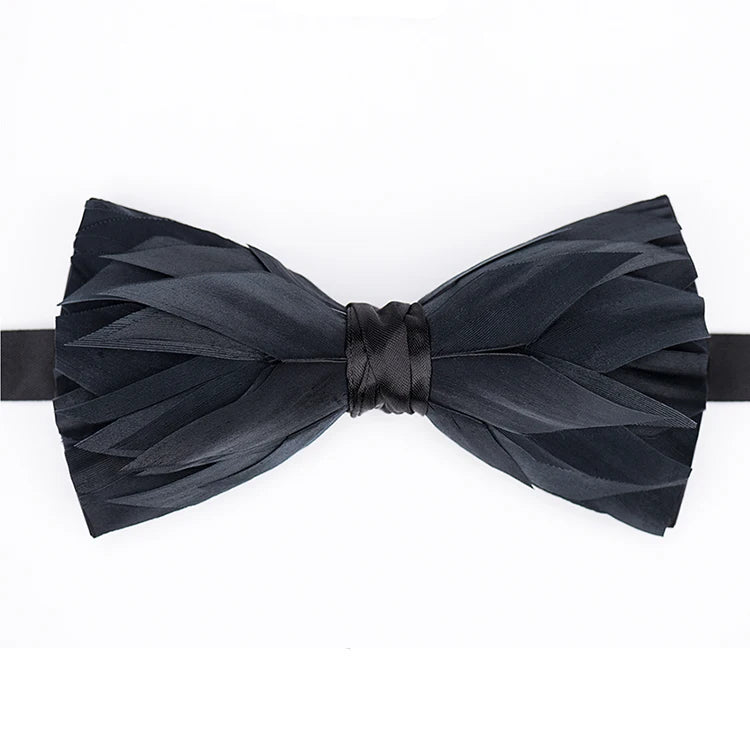 High-end Men's Wedding Formal Tuxedo Bowtie Adjustable Length Satin Black Bow Tie