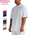 Oversized Man Dropped Shoulder Casual Tshirt 235 Gsm 100% Cotton Unisex Street Wearing T-shirt