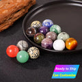Wholesale 20mm Non-porous Ornament Natural Raw Quartz Products Healing Stones Decorative Sphere Mini Crystal Ball Water