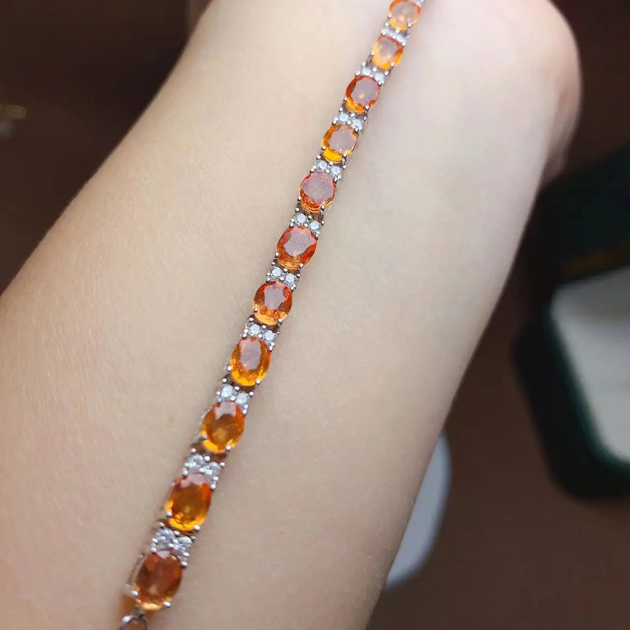 Custom DIY 925 Sterling Silver Charm Bracelet for Women New Designer Natural Sapphire Gold Plated Classic Bulk Availability