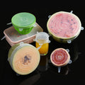 6pcs Reusable Silicone Stretch Lids Silicone Bowl Covers