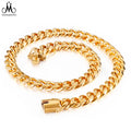 High Polished Man Jewelry 18K Gold Plated Stainless Steel Necklace Man Chains Jewelry