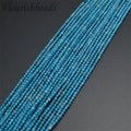 Wholesale Gemstone Natural 2mm Blue Apatite Stone Beads Loose Beads for Jewelry Necklace Bracelet Making
