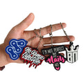 No Minimum Custom logo 3D PVC Embossed Keychain Rubber Keychain Soft PVC Rubber Keyring