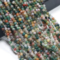 India Agate Cheap Price Round Natural Gemstone Beads 4mm Natural India Agate Stone Beads for Jewelry Making