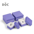 DOC New Product Purple Jewellery Box Ring Necklace Pendant Display for Christmas Custom Logo Gift Boxes Cardboard Paper Box