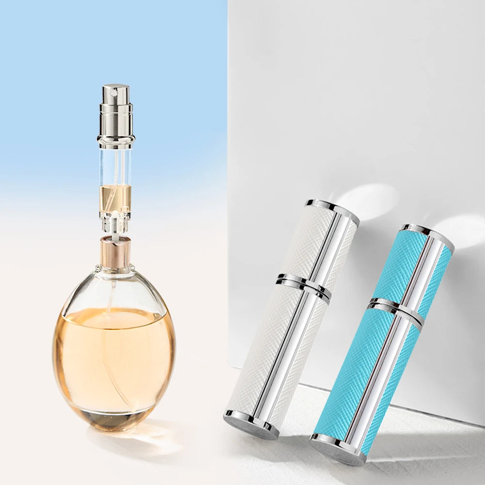High-End Customized 5ml Mini Aluminum Perfume Bottle Atomizer Luxury Travel Portable Custom Logo Spray Atomizer Perfume Bottle