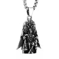 SS8-1195P New Creative Design Stainless Steel Anubis Charm Pendant Satan God Label Runes Vintage Retro Jewelry Gift for Men