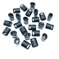 China Supplier Pom/Pp Wholesale Black Color One Way Slide Lock Fabric Wristband Plastic Slide Lock
