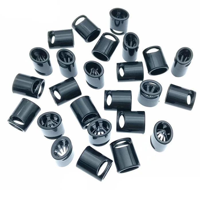 China Supplier Pom/Pp Wholesale Black Color One Way Slide Lock Fabric Wristband Plastic Slide Lock