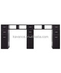 Modern Eco-Friendly Salon Furniture Set Double Cabinet Manicure Tables with Nail Dust Collector Machine