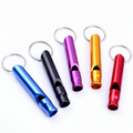 Aluminum Alloy Whistle Keyring Metal Emergency Survival Self Defense Safety Keychain Key Chain