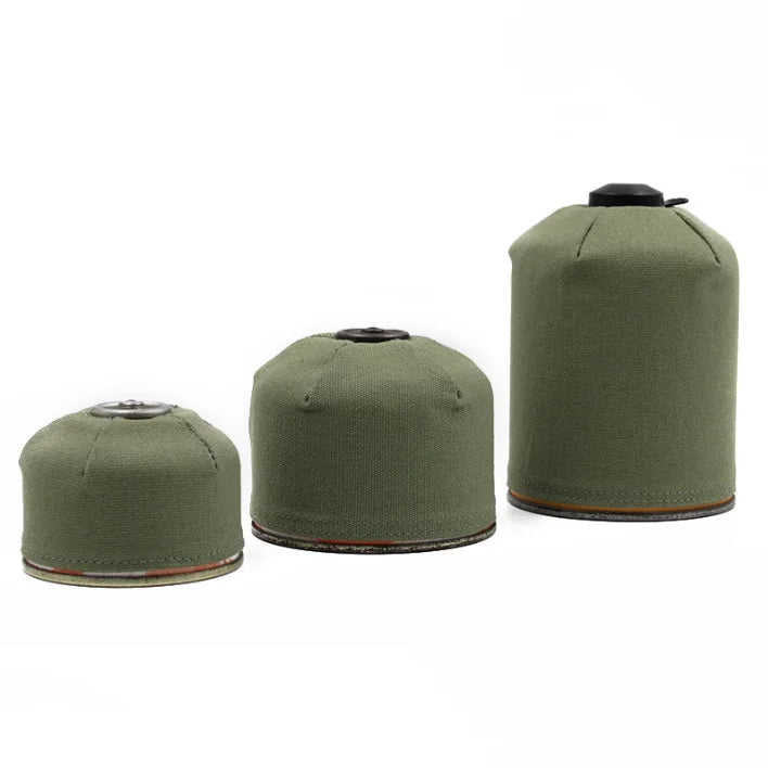 Canvas Gas Canister Cover Camping Stove Fuel Protective Case Butane Gas Tank Sleeve Fuel Canister Bag Picnic BBQ Accessories