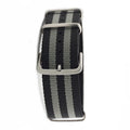 BRC Premium Nylon Cheapest Black and Grey Bond Nylon Watch Strap