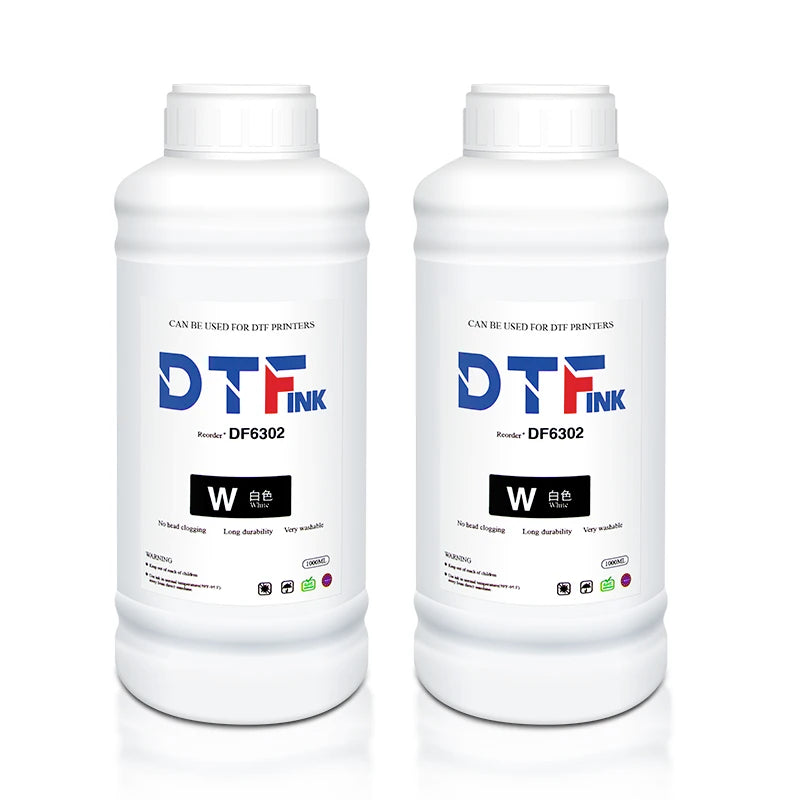 Factory Manufacture Premium Dtf Pet Film White Transfer Pigment Dtf Ink 1000ml for A3 Film Dtf Printer T-shirt Transfer Printing