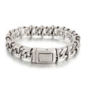 KALEN Men Retro Industrial Style Silver/Gold Color Stainless Steel Matte Surface Links Bracelets